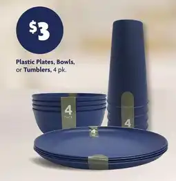 Family Dollar Plastic Plates, Bowls, or Tumblers offer
