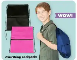 Dollar Tree Drawstring Backpacks offer