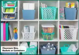 Dollar Tree Classroom Bins, Baskets or Containers offer