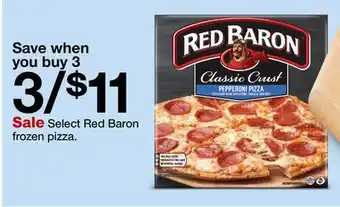 Target Select Red Baron frozen pizza offer