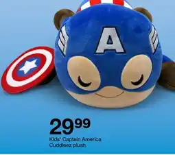 Target Kids' Captain America Cuddleez plush offer