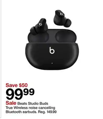 Target Beats Studio Buds True Wireless noise cancelling Bluetooth earbuds offer