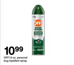 Target OFF! 9-oz. personal bug repellent spray offer