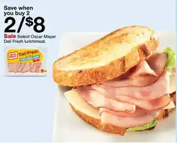 Target Select Oscar Mayer Deli Fresh lunchmeat offer