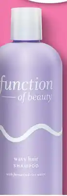 Target Function of Beauty 11-oz. wavy hair shampoo offer