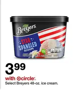 Target Select Breyers 48-oz. ice cream offer