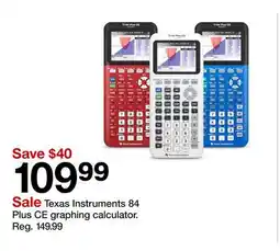 Target Texas Instruments 84 Plus CE graphing calculator offer