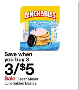 Target Oscar Mayer Lunchables Basics offer