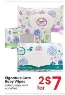 Albertsons Signature Care Baby Wipes select sizes and varieties offer