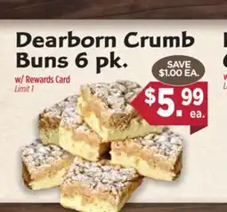 Dearborn Market Dearborn Crumb Buns 6 pk offer