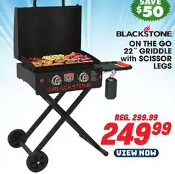 Big 5 Blackstone On The Go 22 Griddle with Scissor Legs offer