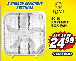 Big 5 LOMI 20 Portable Box Fan offer