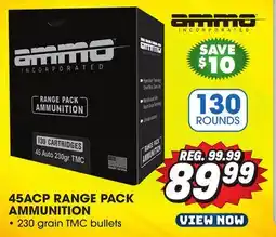 Big 5 Ammo, Inc. 45ACP Range Pack Ammunition offer