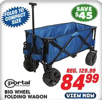 Big 5 Portal Big Wheel Folding Wagon offer