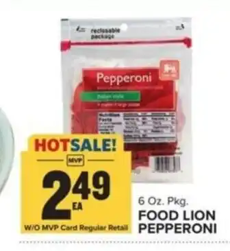 Food Lion FOOD LION Pepperoni offer