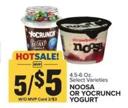 Food Lion NOOSA OR YOCRUNCH YOGURT offer