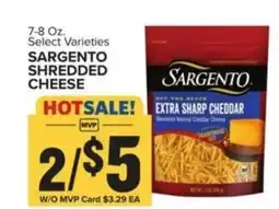 Food Lion SARGENTO SHREDDED CHEESE offer