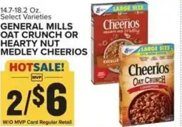 Food Lion GENERAL MILLS OAT CRUNCH OR HEARTY NUT offer
