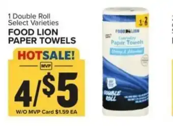 Food Lion FOOD LION PAPER TOWELS offer