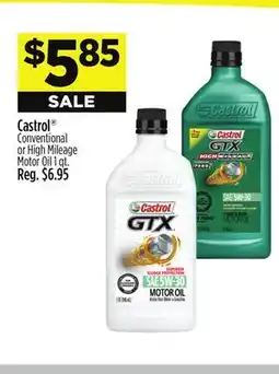 Dollar General Castrol Conventional or High Mileage Motor Oil offer