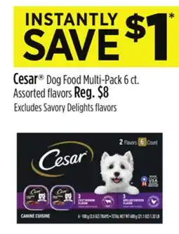 Dollar General Cesar Dog Food Multi-Pack offer