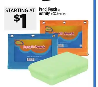 Dollar General Pencil Pouch or Activity Box offer