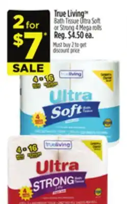 Dollar General True Living Bath Tissue offer