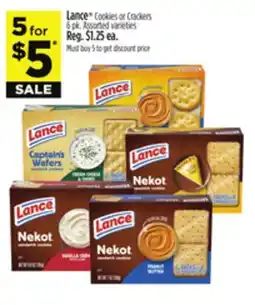 Dollar General Lance Cookies or Crackers offer