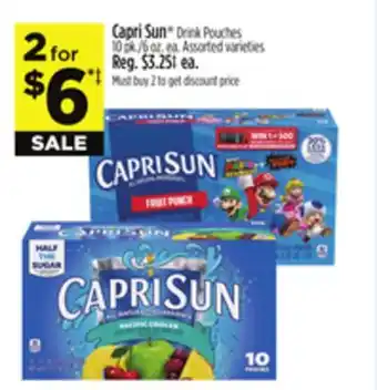 Dollar General Capri Sun Drink Pouches offer