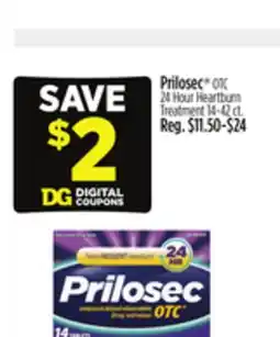 Dollar General Prilosec OTC 24 Hour Heartburn Treatment offer