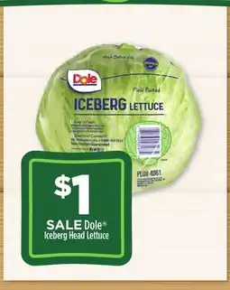 Dollar General Dole Iceberg Head Lettuce offer