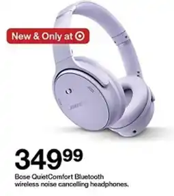 Target Bose QuietComfort Bluetooth wireless noise cancelling headphones. offer