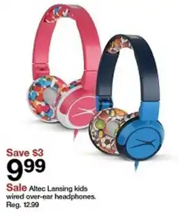 Target Altec Lansing kids wired over-ear headphones offer