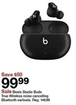 Target Beats Studio Buds True Wireless noise cancelling Bluetooth earbuds offer