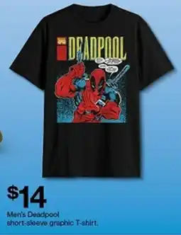 Target Men's Deadpool short-sleeve graphic T-shirt. offer