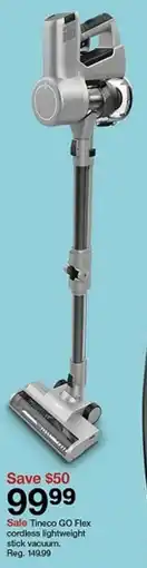 Target Tineco GO Flex cordless lightweight stick vacuum offer