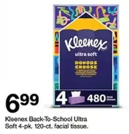 Target Kleenex Back-To-School Ultra Soft 4-pk. 120-ct. facial tissue. offer