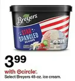 Target Select Breyers 48-oz. ice cream offer