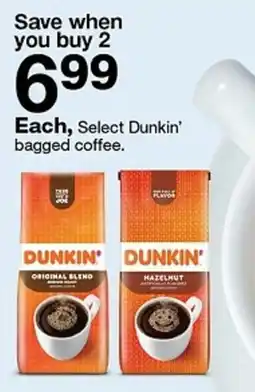 Target Select Dunkin' bagged coffee offer