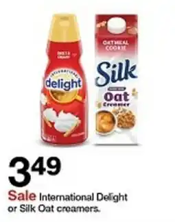 Target International Delight or Silk Oat creamers offer
