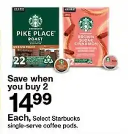 Target Select Starbucks single-serve coffee pods offer