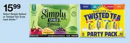 Target Select Simply Spiked or Twisted Tea 12-pk. hard drinks offer