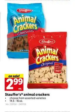 Lidl Stauffer's animal crackers offer