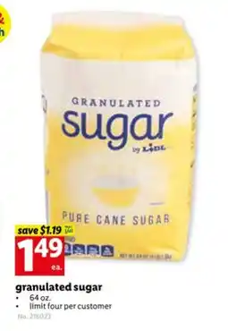 Lidl granulated sugar offer
