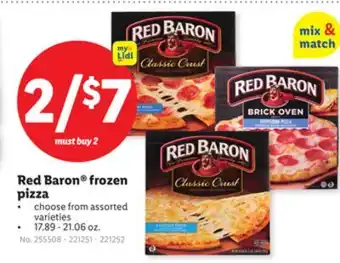 Lidl Red Baron frozen pizza offer