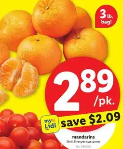 Lidl Mandarins offer
