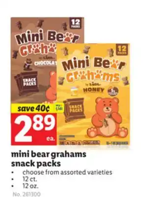 Lidl mini bear grahams snack packs offer