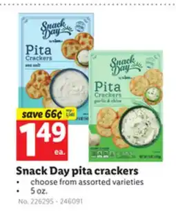 Lidl Snack Day pita crackers offer