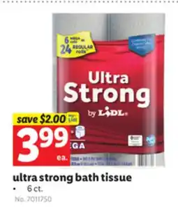 Lidl ultra strong bath tissue offer