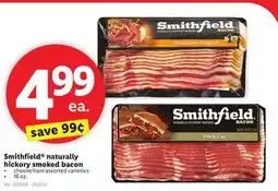 Lidl Smithfield naturally hickory smoked bacon offer